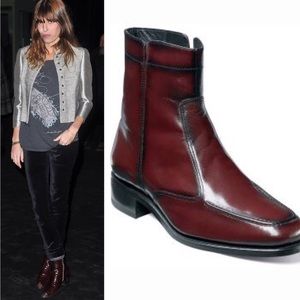 Florsheim Mohagony trendy red Leather boots